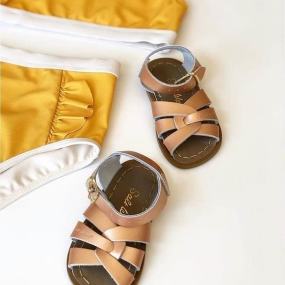 SALT WATER SANDALS ROSE GOLD SIZE NEW TODDLER GIRLS